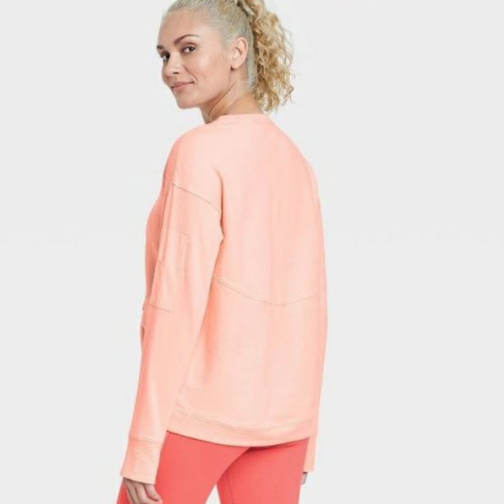 Athletic Peach Orange Pullover - Picture 2 of 6